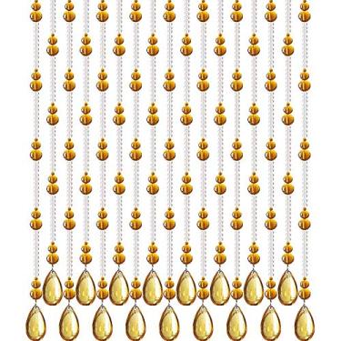 Imagem de Cortinas cortina de contas cabaça Feng Shui cristal cortado cortina corrente de contas quarto 18 tamanhos podem ser personalizados (cor: A, tamanho: 80x80cm-21 raízes)