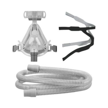 Imagem de Máscara CPAP Facial Completa Com Suporte Para Cabeça Para Máquina De A