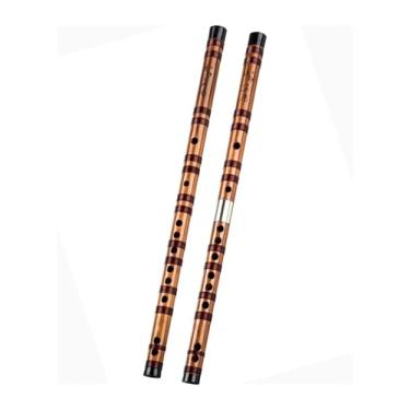 Imagem de Flauta de bambu profissional estilo antigo flauta transversal flauta instrumento profissional para tocar (tecla D)