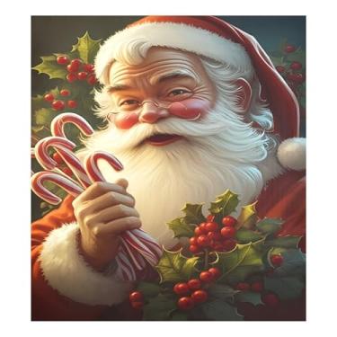 Imagem de SEHANY Capa magnética para lava-louças de Papai Noel, adesivos magnéticos para decoração de Natal antiarranhões para painel de geladeira e lava-louças, decoração de Natal de cozinha doméstica 58 x 66