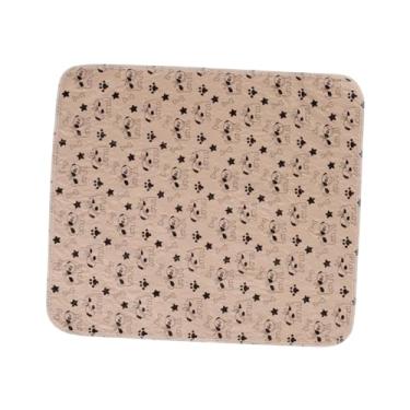 Imagem de KiBcsLic Tapete higiênico lavável para cães, ideal para cercado de parto, gaiola de recreação, à prova de vazamentos, leve, antiderrapante e impermeável, Cachorrinho Marrom