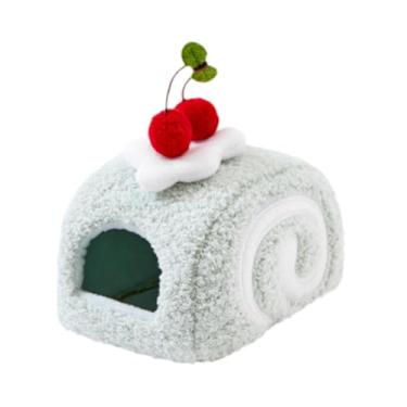 Imagem de Generic Cama para hamster, toca para porquinho-da-índia, macio e confortável para dormir no inverno, habitat ideal para furões, chinchilas e outros, Azul