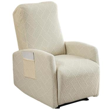 Imagem de HAOYONG Capas para cadeira reclinável com 4 peças de capa reclinável pequena elástica estampada lazyboy capa para cadeira reclinável antiderrapante com bolsos de armazenamento, protetor de móveis para