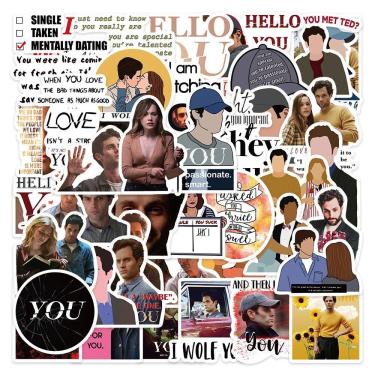 Imagem de Adesivos Yous Netflix em vinil impermeável Anime 52 unidades/lote