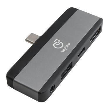 Imagem de Hub USB-C Keytime Hubstation 4 Em 1 HDMI 1.4 P3 USB-C E USB 2.0 - KYT00033