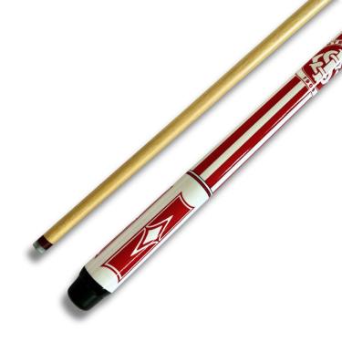 Imagem de Taco Sinuca Rosca 1/2 Goiabão Tacos Brasil Inter Listrado BV 1,45 m 11 mm