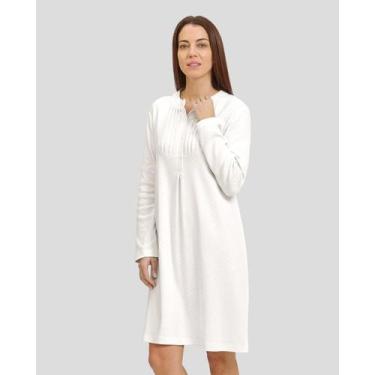 Imagem de Camisola Franzida Manga Longa - Lohe, Marfim, GG