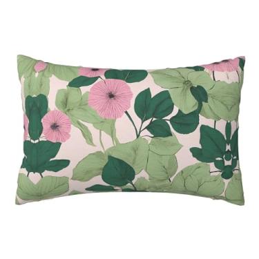 Imagem de Almofadas de lírio preto - fronhas estampadas reversíveis - Design decorativo de dupla face, zíper oculto, poliéster macio para sofá, quarto e carro, tamanho único