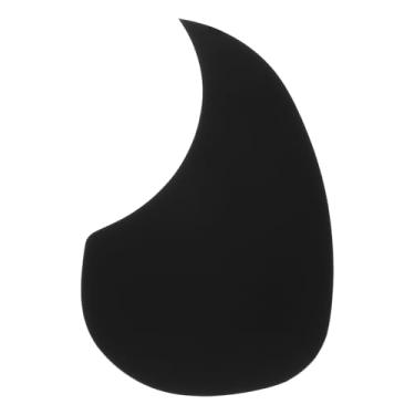 Imagem de Generic 1 peça de placa de proteção de guitarra acústica para guitarra autoadesiva de 96 x 158 mm em formato de gota de água preta de 96 x 158 mm