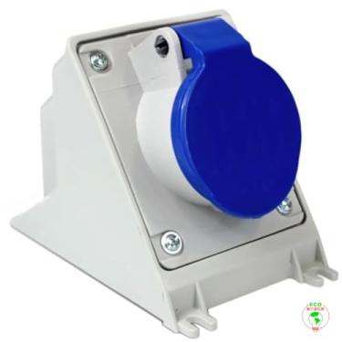 Imagem de Tomada Sobrepor Newkon 200/250v 9h Ip44 Steck Azul 3p+t 16a