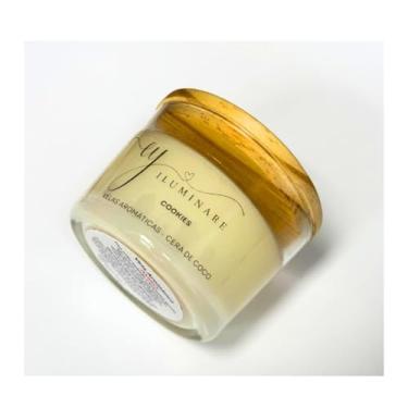 Imagem de Vela Aromática De Cookies Cy Iluminare C/Tampa De Madeira Cookies Cookies