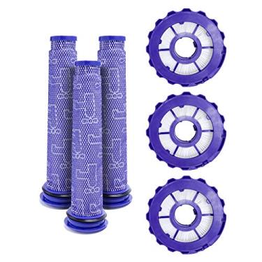 Imagem de LTWHOME Filtros de substituição HEPA Post Filters & Pre Filters Kit adequado para aspirador vertical Dyson DC40, compare com as peças 923587-02 e 922676-01 (pacote com 3 conjuntos)