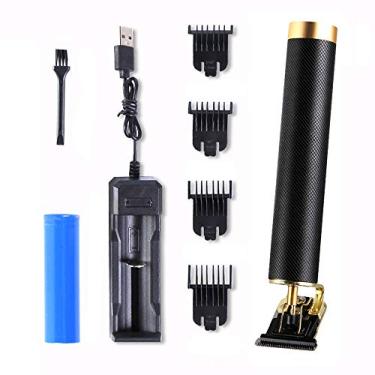 Imagem de T9 Trimer de Cabelo Profissional Recarregável via USB Cortador Cabeça Careca 0mm Ferramenta Barbear e Escultura Máquina