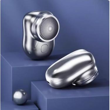 Imagem de Mini Barbeador Elétrico Turbo – Corte Preciso, Sem Irritação, Ideal para Levar no Bolso