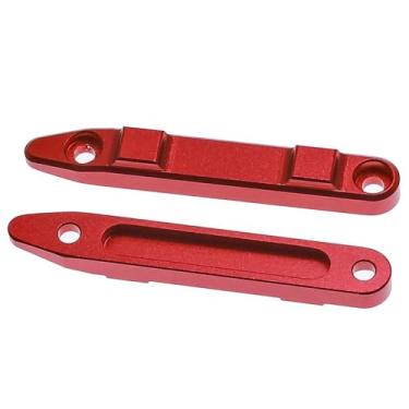 Imagem de Esquirla 2x Trilhos de Proteção de Teto para Carro RC 1/16, Acessórios, Peças para Carro RC em Liga de Alumínio para Grom, Vermelho