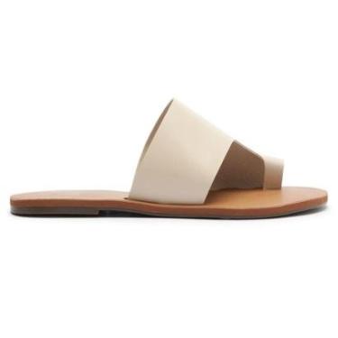 Imagem de Sandália Rasteira Lisa Couro Lançamento Anacapri-Feminino