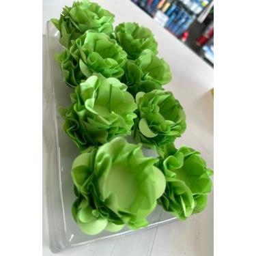 Imagem de Forminhas para Doces Finos em Formato de Flor 40 Unidades | Duas Camadas de Pétalas | Base 3cm para Bombom | Ideal para Casamentos, Festas, Aniversários e Batizados (Pistache)