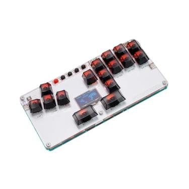 Imagem de AsrMyjcx Teclado para jogos Hitbox Leverless Controller Teclado de controle Hitbox de alto desempenho Joystick Fight Sticks para dispositivos de jogos PC,