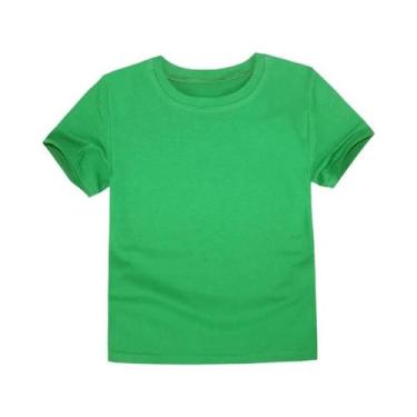 Imagem de Camisetas Clássicas De Algodão Brancas E Pretas Para Meninos E Meninas
