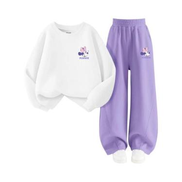 Imagem de Conjunto De Moletom Para Meninas Bebê Com Estampa Da Disney Minnie, 2 