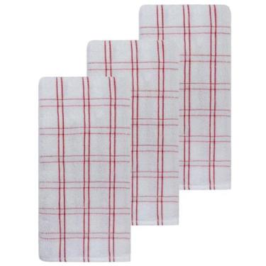Imagem de Kit 3 Panos De Prato Camesa Chess 45 x 65 cm, BRVM