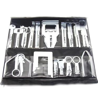 Imagem de ZEZEFUFU Ferramenta de remoção de rádio de carro ferramenta de desmontagem para rádio Sony para rádio Clarion para rádios Kenwood, 38 peças