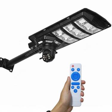 Imagem de Luminaria Camera Solar 360 Graus App Celular Controle Remoto Iluminaçao Segurança Inteligente Garagem