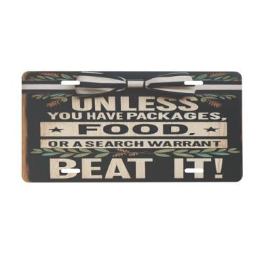 Imagem de Placa de licença retrô de design artístico para placas de carro dianteiras de alumínio metal adequado para caminhão, placa de porta de carro, bar, café, acessórios automotivos para homens e mulheres