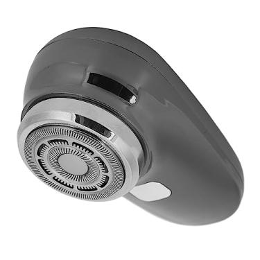 Imagem de Cryfokt Mini Aparador de Barba Preciso Barbear Próximo Display LED Portátil para Viajantes ABS Preto