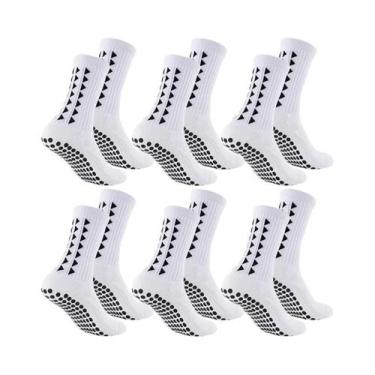 Imagem de Meias Esportivas Unissex (6 Pares) Para Futebol, Rugby, Corrida E Exer