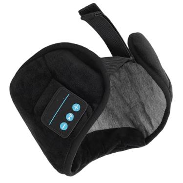 Imagem de ZJchao Música Sleep Eye Cover 360 Blackout Confortável Algodão Bloqueio de Luz para Viagem Cochilo Relaxamento Preto