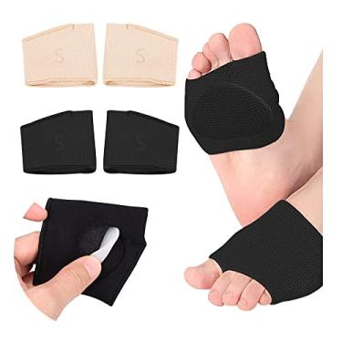 Imagem de SooGree 2 Pares De Almofadas Para A Planta Do Pé - O Metatarso Macias E Confortáveis Com Gel Alívio Da Dor Em Mulheres Homens