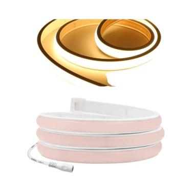 Imagem de Fita LED Flexível 12V 24V 320 LEDs/M COB Neon À Prova d'Água 3000K 400