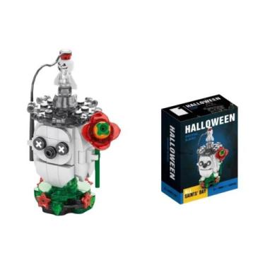 Imagem de Blocos De Montar Casa De Abóbora De Halloween MOC Brinquedos Para Cria