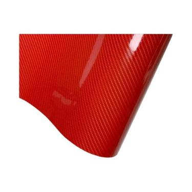 Imagem de Adesivos Autoadesivos Vermelhos Para Carro, Anti-Risco, Envelopamento 