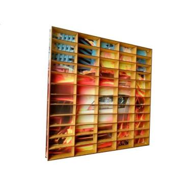 Imagem de Expositor Estante De Carrinhos Miniaturas De Carros 60 Nicho Adesivado