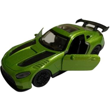 Imagem de Miniatura Carrinho Mercedes-Benz AMG GT 1:32 em Metal Die Cast com Fricção, Abre Portas, Rodas de Borracha – Brinquedo Infantil e Colecionável