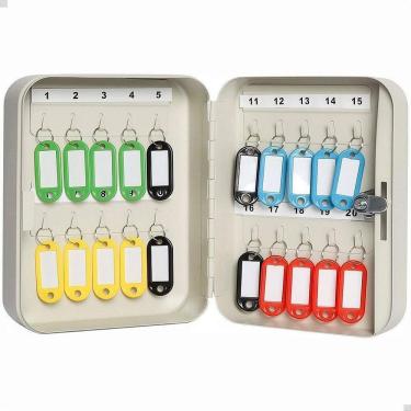 Imagem de Cofre Porta Chaves De Aço 20 Posições Com Fechadura