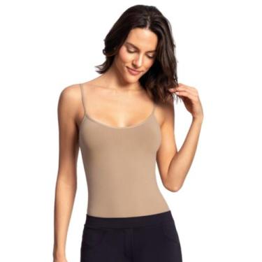 Imagem de Blusa Básica Sem Costura Feminino Loba Lupo, M, Natural