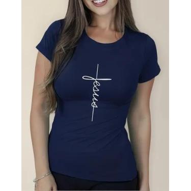 Imagem de Camiseta Camisa Adulto Feminina Masculina Algodão Gospel Moda Evangéli