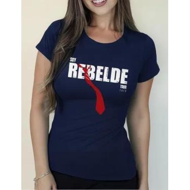 Imagem de Camiseta Camisa Algodão Feminina Masculina Adulto Banda Rebelde RBD MD