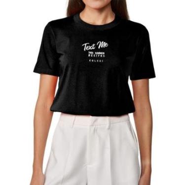 Imagem de Blusa Colcci Feminina Text Me This Summer Besitos-Feminino