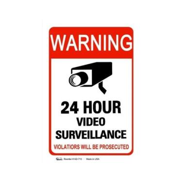 Imagem de Adesivos De Aviso Para Câmeras De Vigilância 4/8PCS, Alarme De Vídeo 2