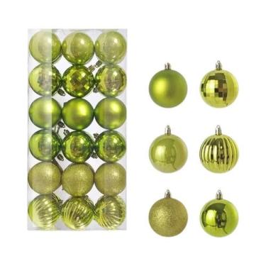Imagem de Enfeites Para Árvore De Natal 24 36 Peças Bolas Decorativas Para Casa 