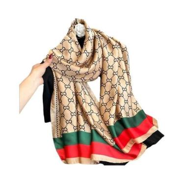 Imagem de Cachecol Grande De Inverno Para Mulheres, Elegante E Quente, Com Estam