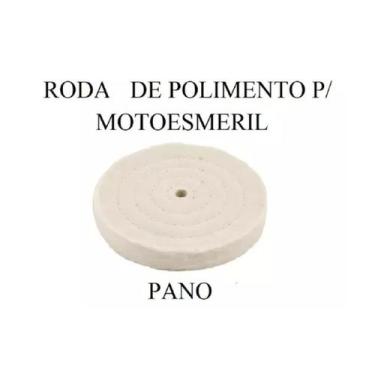 Imagem de Roda De Pano P POLIMENTO útil Mod. Disco Acessório P Moto Esmeril 4 Po