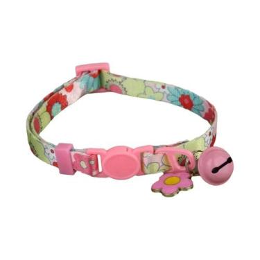 Imagem de Coleira Ajustável De Liberação Rápida Para Gatos Com Sino De Segurança