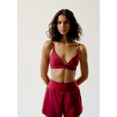 Imagem de Top Esportivo Decote V - Vermelho M - Hering Sports, M