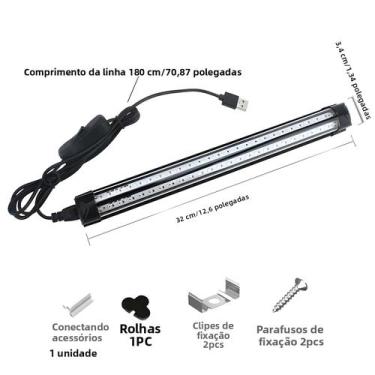 Imagem de Lâmpada De Luz Negra USB 10W 395nm LED UV Para Halloween, Festa Em Clu