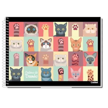 Imagem de Caderno De Cartografia E Desenho Espiral Capa Dura 80 Folhas My Collection Credeal Estampa 5